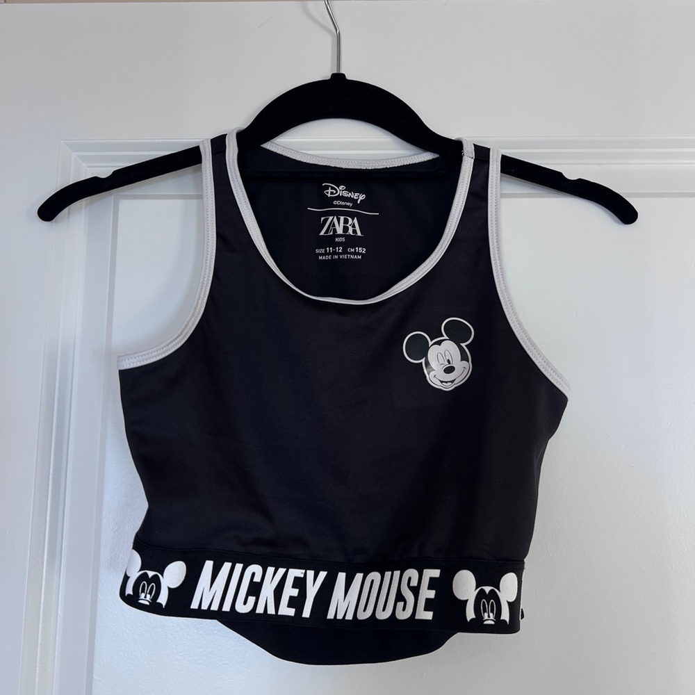 Disney Black and White Mickey Mouse Tank Top